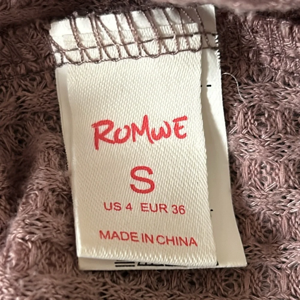 ⬇️ 2/$25 Listing - Romwe Crop Long Sleeve Crop Button Up Waffle Knit Top - Picture 7 of 10